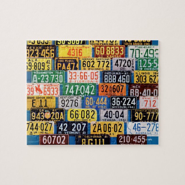 Quebra-cabeça License Plates por H. Wilson Smith (Horizontal)