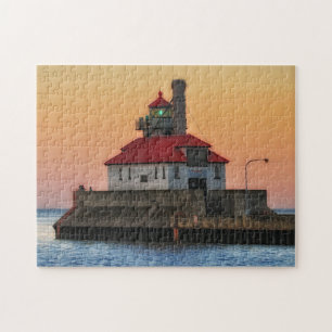 Quebra-cabeça Lighthouse Duluth Minnesota