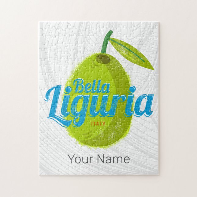 Quebra-cabeça Ligúria Atrás Azeitonas Itália Lembrança Férias An (Vertical)