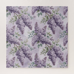 Quebra-cabeça Lilases Flores de Lilases Verde Salvia Lavanda Emp