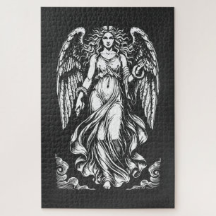 Quebra-cabeça Lilith Anjo Caído com Vestes Flutuantes e cobra