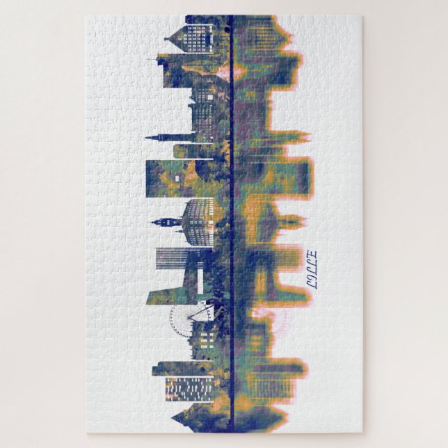 Quebra-cabeça Lille Skyline (Vertical)