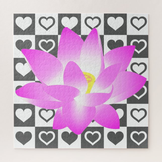 Quebra-cabeça Lily Rosa (Vertical)