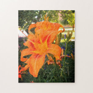 Quebra-cabeça Lily Tiger no jardim