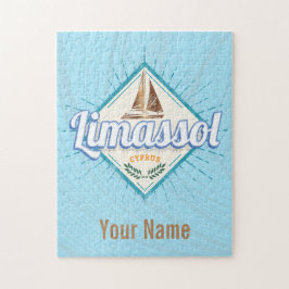 Quebra-cabeça Limassol Cidade de Chipre - Navio de navegação ret