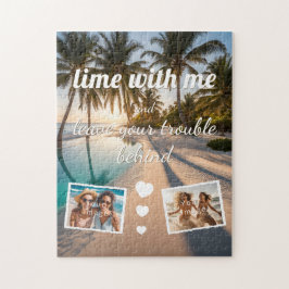 Quebra-cabeça lime with me, leave trouble behind, Foto Vorlage