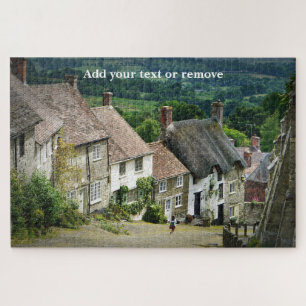 Quebra-cabeça Linda aldeia inglesa Shaftesbury, Inglaterra,