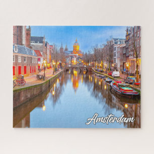 Quebra-cabeça Linda Cidade Icônica De Amsterdã, Holanda