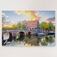 Linda Cidade Icônica De Amsterdã, Holanda