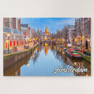 Quebra-cabeça Linda Cidade Icônica De Amsterdã, Holanda