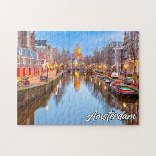 Quebra-cabeça Linda Cidade Icônica De Amsterdã, Holanda