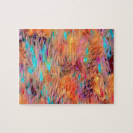 Quebra-cabeça Linda Elegante Jewel Tones Sem Olhos Padrão