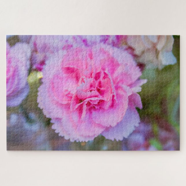 Quebra-cabeça Linda flor rosa (Horizontal)