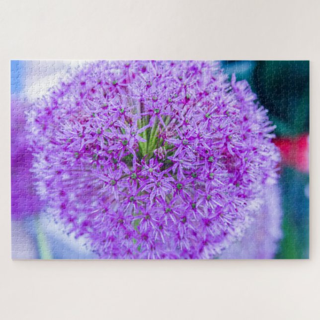 Quebra-cabeça Linda flor roxa (Horizontal)