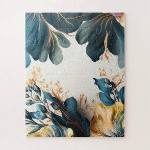 Quebra-cabeça Linda floração de aquarela