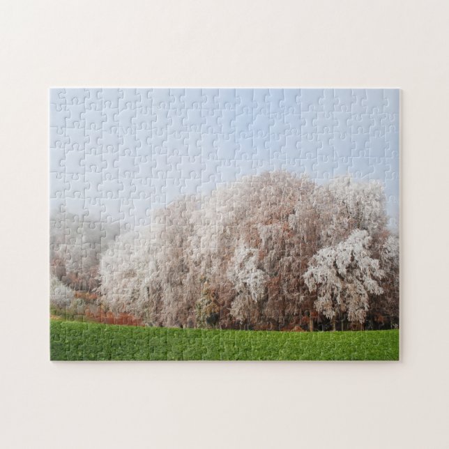 Quebra-cabeça Linda Floresta de outono Áustria Paisagem (Horizontal)