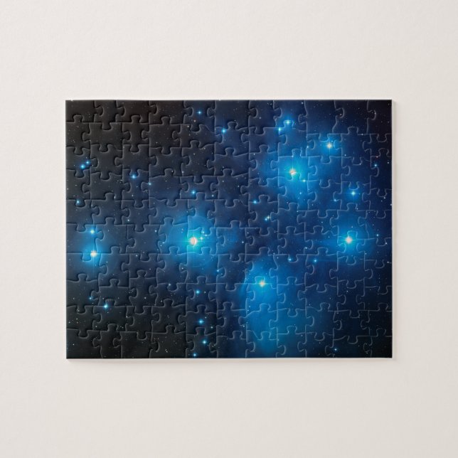 Quebra-cabeça Linda Foto Celestial Azul Água Pleiades (Horizontal)