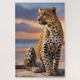 Quebra-cabeça Linda Leopardo