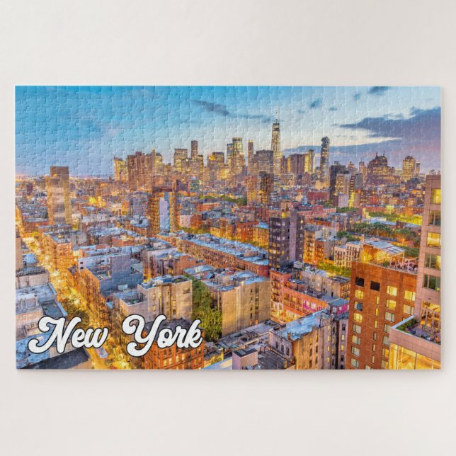 Quebra-cabeça Linda Manhattan, Nova York, EUA (Horizontal)