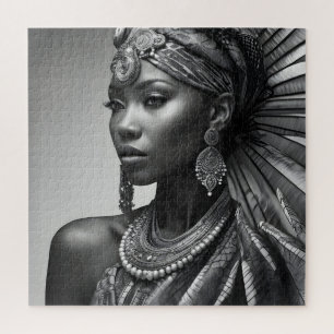 Quebra-cabeça Linda mulher africana