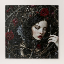 Quebra-cabeça Linda Mulher Gótica