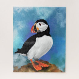 Quebra-cabeça Linda pintura de pássaros de Puffin Atlântico Migr