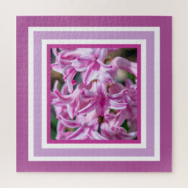 Quebra-cabeça Linda Primavera Hyacinth Fragrante Flor de Borrão (Vertical)