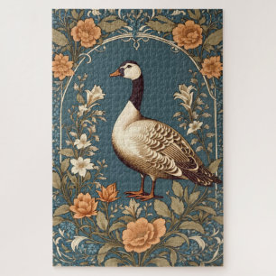 Quebra-cabeça Linda Vintage Goose William Morris Inspirou