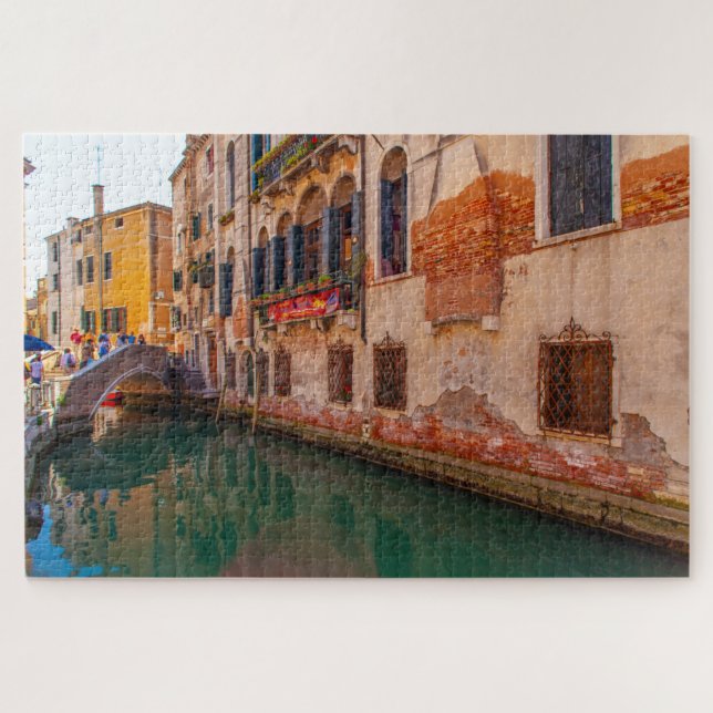 Quebra-cabeça Linda vista cênica de um palácio em Veneza, Itália (Horizontal)