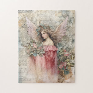 Quebra-cabeça Linda Watercolor Angel