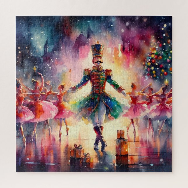 Quebra-cabeça Linda Watercolor Nutcracker (Vertical)