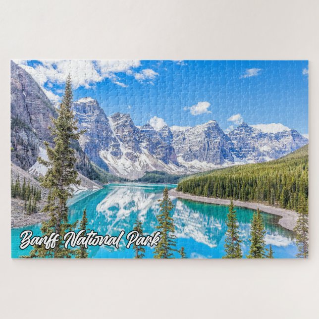 Quebra-cabeça Lindo Parque Nacional Banff, Alberta, Canadá (Horizontal)