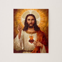 Quebra-cabeça Lindo religioso, Sagrado Coração de Jesus