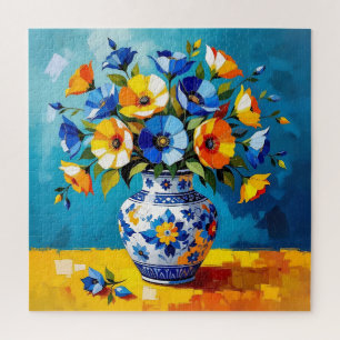 Quebra-cabeça Lindo Vaso de Flores 