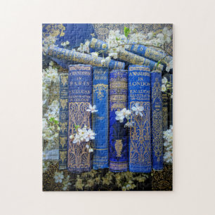 Quebra-cabeça Lindos Espinhos de Livros e Blossomas