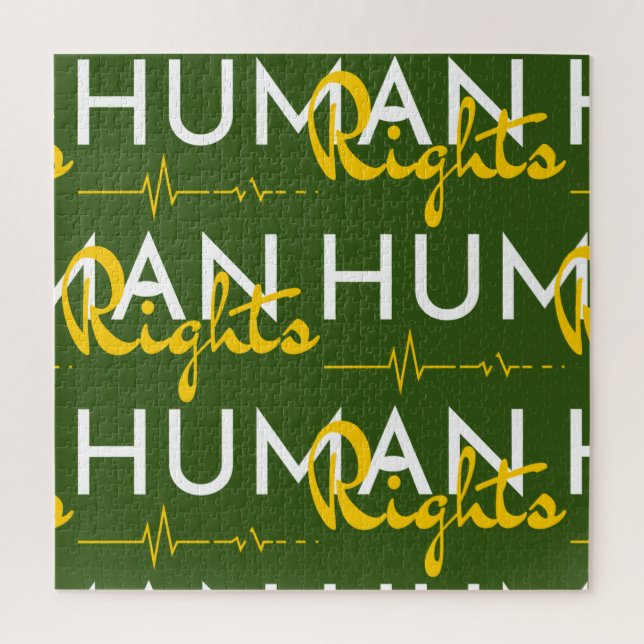 Quebra-cabeça Linha de vida dos direitos humanos (Vertical)