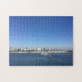 Quebra-cabeça Linha do Skyline Cidade da Califórnia em Long Beac