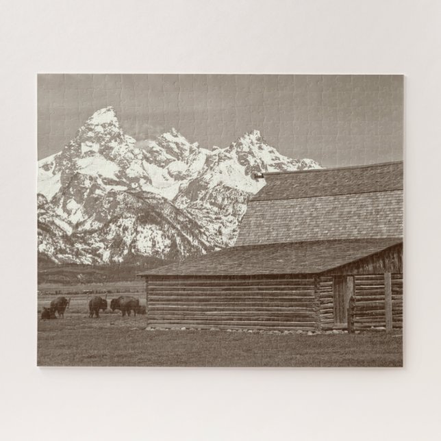 Quebra-cabeça Linha Mórmon - Grand Tetons - 16x20 - 520 pcs (Horizontal)
