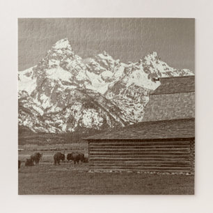 Quebra-cabeça Linha Mórmon - Grand Tetons - 20x20 - 676 pcs