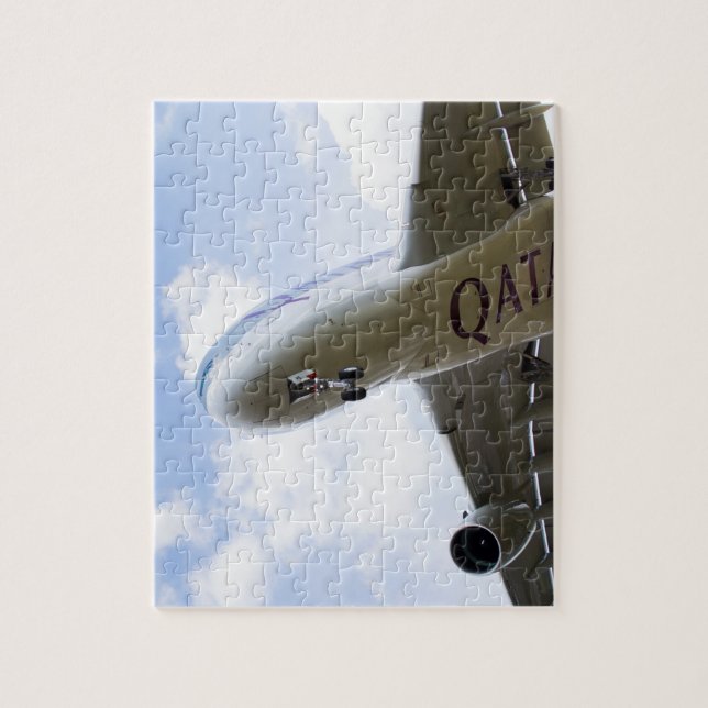 Quebra-cabeça Linhas aéreas Airbus A380 de Qatar (Vertical)