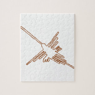 Quebra-cabeça Linhas Nazca - Esquema de Hummingbird