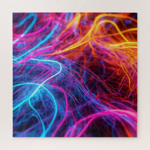 Quebra-cabeça Linhas Neon