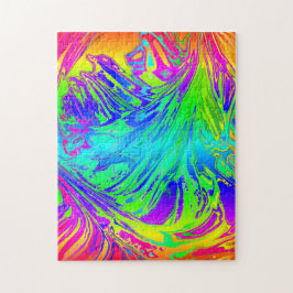 Quebra-cabeça Líquido Arco-Íris abstrato de Dispersão