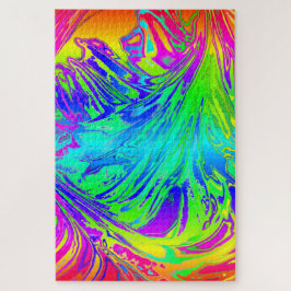 Quebra-cabeça Líquido Arco-Íris abstrato de Dispersão