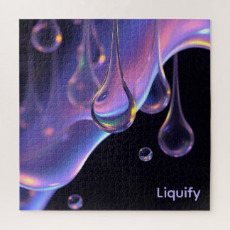 Quebra-cabeça Liquify - AI Fantasy Sci-fi Digital Art Impressão