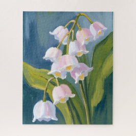 Quebra-cabeça Lírio do Vale | Pintura em Aquarela de Flores