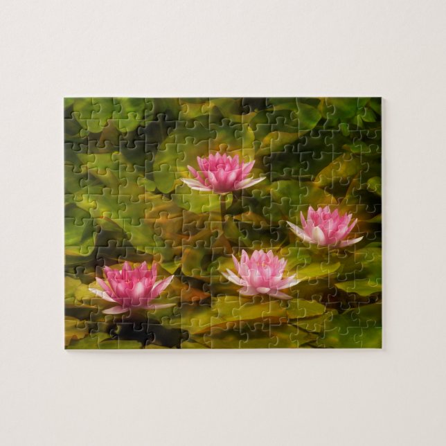 Quebra-cabeça Lírios de água artística, Califórnia (Horizontal)