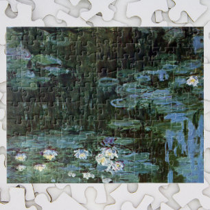 Quebra-cabeça Lírios de Claude Monet, Vintage Fine Art