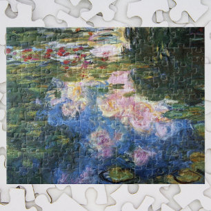 Quebra-cabeça Lírios de Claude Monet, Vintage Fine Art