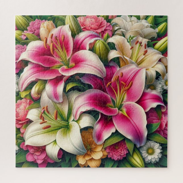 Quebra-cabeça Lírios em chamas (Vertical)